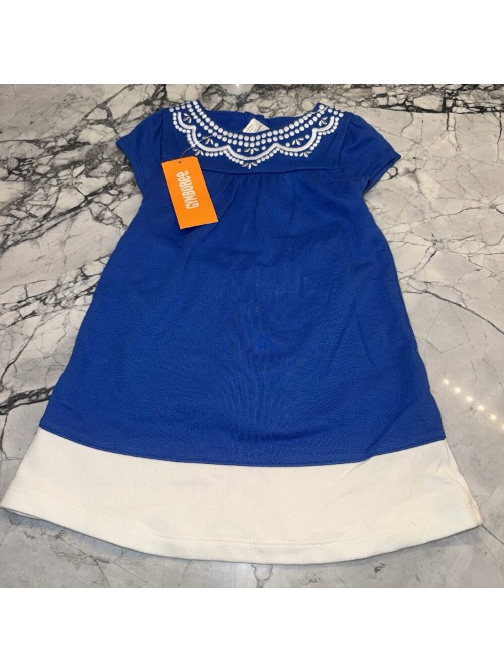 Gymboree 18/24 Months Baby Girls Blue White Dress Bloomers NEW